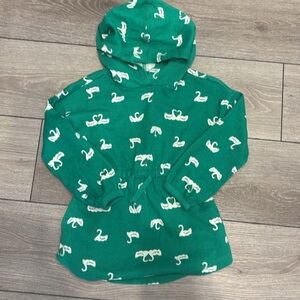 Hanna Andersson waffle knit hooded top size 4